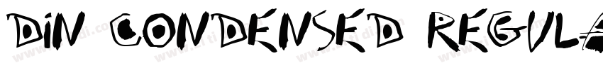 DIN Condensed Regula字体转换